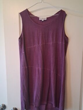 neon buddha Sleeveless Shift Dress in Plum